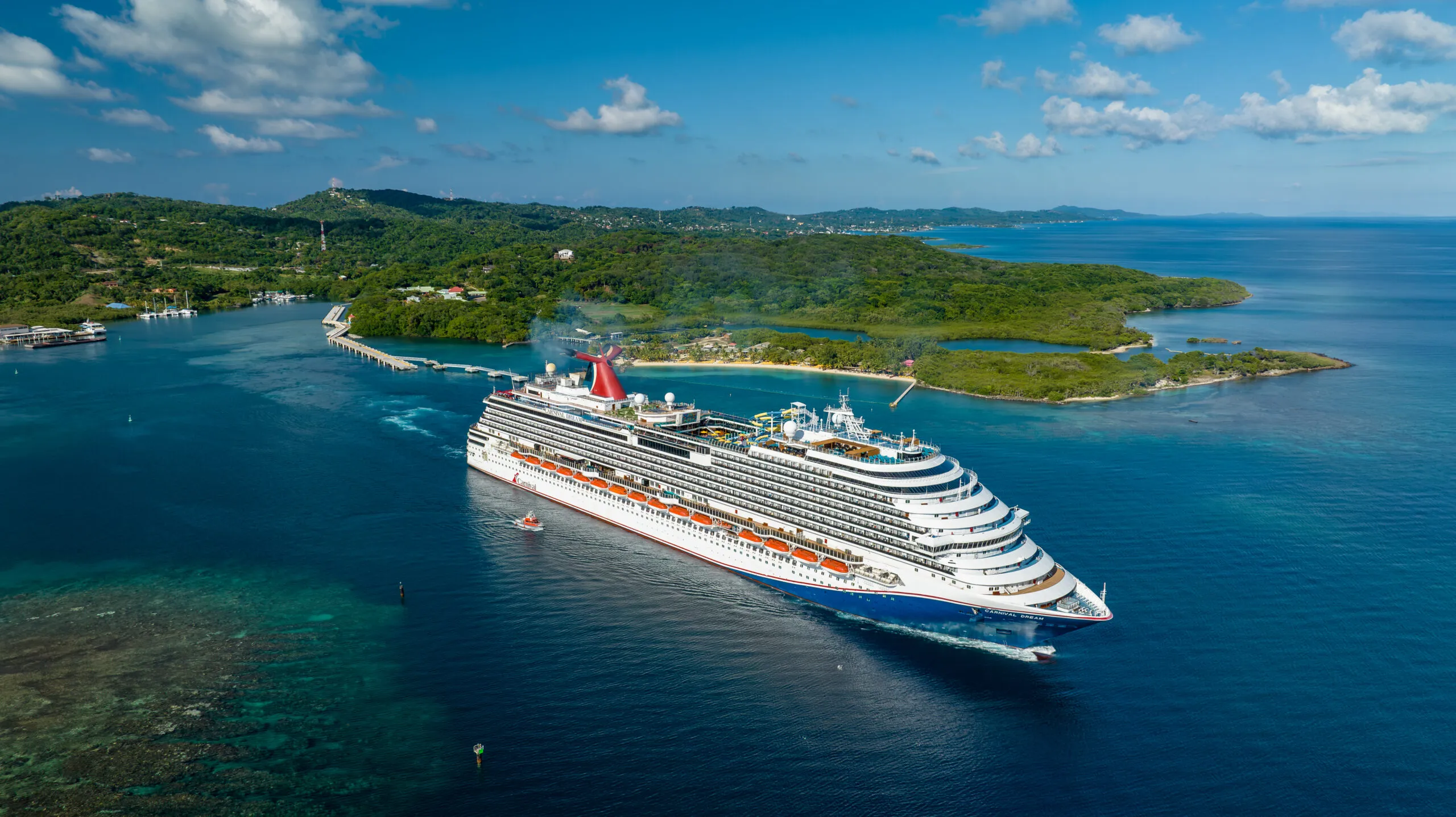 Cruise ship deck at sea